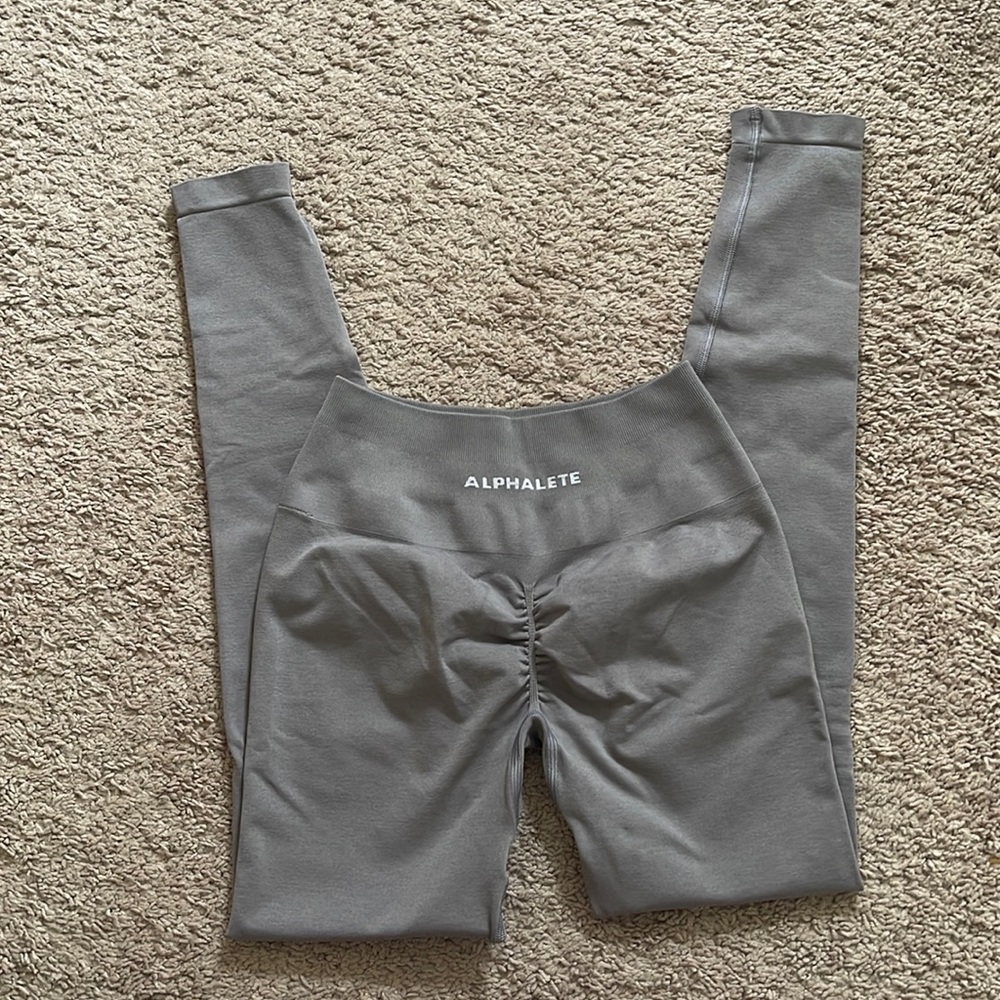 Alphalete Amplify Leggings Storm Grey Medium